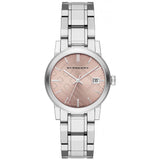 Burberry The City Pink Dial Silver Steel Strap Watch for Women - BU9124 Authentic Buy Shop Now