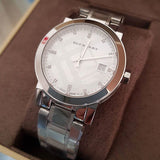 Burberry The City Diamonds Silver Dial Silver Steel Strap Watch for Women - BU9125 Authentic Buy Shop Now
