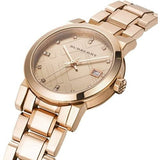 Burberry The City Diamonds Rose Gold Dial Rose Gold Steel Strap Watch for Women - BU9126 Authentic Buy Shop Now