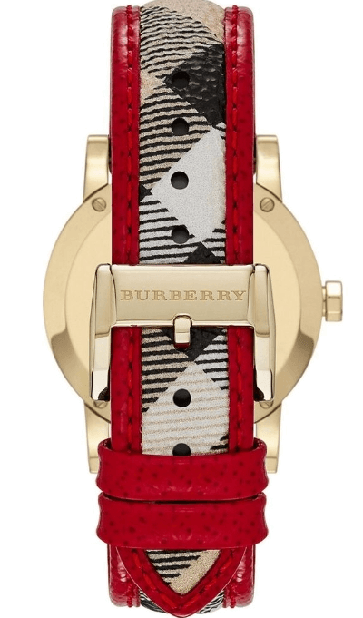 Burberry The City Champagne Dial Leather Strap Watch for Women - BU9139 Authentic Buy Shop Now