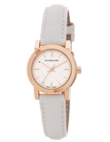 Burberry The City White Dial White Leather Strap Watch for Women - BU9209 Authentic Buy Shop Now
