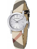 Burberry The City Nova Silver Dial Brown Leather Strap Watch for Women - BU9212 Authentic Buy Shop Now