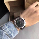 Burberry The City Chronograph Black Dial Black Leather Strap Watch for Men - BU9356 Authentic Buy Shop Now