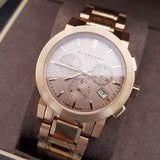 Burberry The City Gold Dial Gold Steel Strap Watch for Women - BU9753 Authentic Buy Shop Now