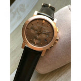 Burberry The City Grey Dial Brown Leather Strap Unisex Watch - BU9755 Authentic Buy Shop Now