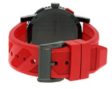Burberry The City Chronograph Black Dial Red Rubber Strap Watch For Men - BU9805 Authentic Buy Shop Now