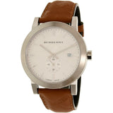 Burberry The City Silver Dial Brown Leather Strap Watch for Men - BU9904 Authentic Buy Shop Now