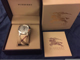 Burberry The City Chronograph White Dial Haymarket Leather Strap Watch For Men - BU9360 Authentic Buy Shop Now