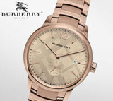 Burberry The Classic Rose Gold Dial Rose Gold Steel Strap Watch for Men - BU10013 Authentic Buy Shop Now