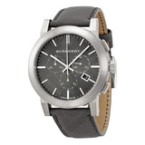 Burberry The City Grey Dial Black Leather Strap Watch for Men - BU9362 Authentic Buy Shop Now
