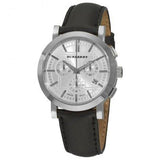 Burberry The City Chronograph White Dial Black Leather Strap Watch for Men - BU9355 Authentic Buy Shop Now