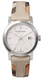 Burberry The City White Dial Beige Leather Strap Watch for Women - BU9132 Authentic Buy Shop Now