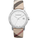 Burberry The City Nova Silver Dial Brown Leather Strap Watch for Women - BU9212 Authentic Buy Shop Now