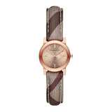 Burberry The City Pink Dial Brown Leather Strap Watch for Women - BU9236 Authentic Buy Shop Now