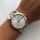 Burberry The City White Dial Two Tone Steel Strap Watch for Women - BU9105 Authentic Buy Shop Now