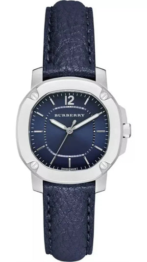 Burberry The Britain Blue Dial Blue Leather Strap Watch for Women - BBY1716 Authentic Buy Shop Now