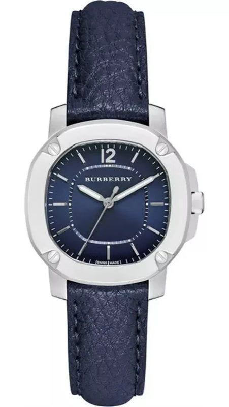 Burberry The Britain Blue Dial Blue Leather Strap Watch for Women - BBY1716 Authentic Buy Shop Now