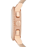 Burberry Chronograph Rose Gold Dial Beige Leather Strap Watch for Women - BU9704 Authentic Buy Shop Now