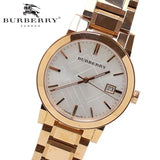 Burberry The City White Dial Rose Gold Steel Strap Watch for Women - BU9004 Authentic Buy Shop Now