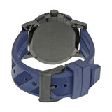 Burberry The City Sport Chronograph Black Dial Blue Rubber Strap Watch For Men - BU9807 Authentic Buy Shop Now