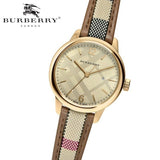 Burberry The Classic Gold Dial Brown Leather Strap Watch for Women - BU10114 Authentic Buy Shop Now
