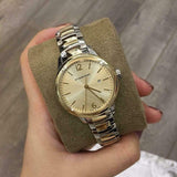 Burberry The Classic Champagne Gold Dial Two Tone Steel Strap Watch for Women - BU10118 Authentic Buy Shop Now