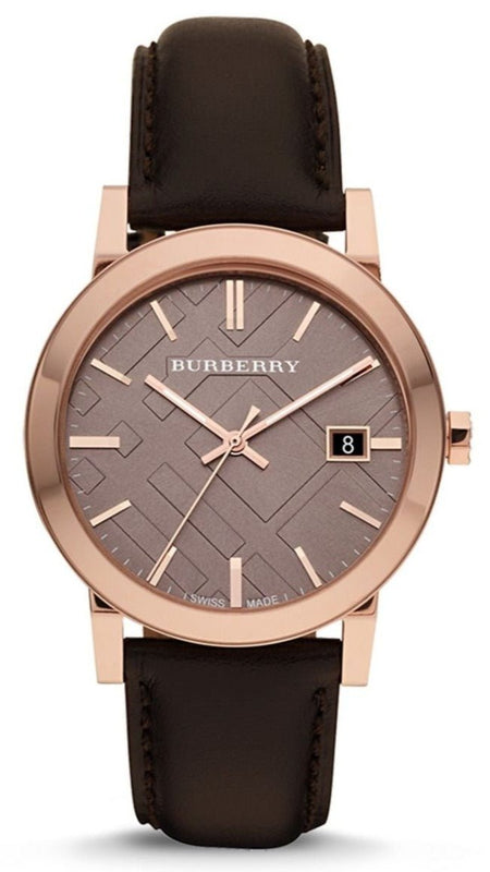 Burberry The City Brown Dial Brown Leather Strap Watch for Men - BU9013 Authentic Buy Shop Now