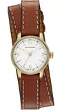 Burberry Utilitarian White Dial Brown Leather Strap Watch for Women - BU7850 Authentic Buy Shop Now