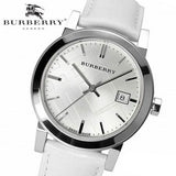 Burberry The City White Dial White Leather Strap Watch for Women - BU9128 Authentic Buy Shop Now