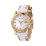 Burberry The City White Dial White Leather Strap Watch for Women - BU9110 Authentic Buy Shop Now