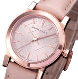 Burberry The City Gold Dial Beige Leather Strap Watch for Women - BU9210 Authentic Buy Shop Now