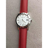 Burberry The City Silver Dial Red Strap Watch for Women - BU9232 Authentic Buy Shop Now