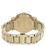 Burberry The City Silver Dial Gold Steel Strap Unisex Watch - BU9003 Authentic Buy Shop Now