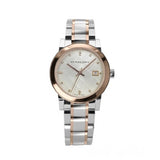 Burberry The City Diamonds White Dial Two Tone Steel Strap Watch for Women - BU9127 Authentic Buy Shop Now