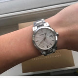Burberry The City White Dial Silver Steel Strap Watch for Women - BU9100 Authentic Buy Shop Now