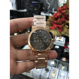 Burberry The City Grey Dial Rose Gold Steel Strap Unisex Watch - BU9754 Authentic Buy Shop Now