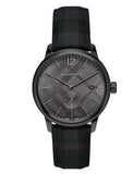 Burberry The Classic Round Horseferry Black Dial Black Leather Strap Watch for Men - BU10010 Authentic Buy Shop Now