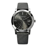 Burberry Heritage Grey Dial Black Leather Strap Watch for Men - BU9024 Authentic Buy Shop Now