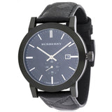 Burberry The City Black Dial Black Leather Strap Watch for Men - BU9906 Authentic Buy Shop Now