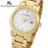 Burberry The City White Dial Gold Steel Strap Watch for Women - BU9103 Authentic Buy Shop Now