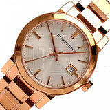 Burberry The City White Dial Rose Gold Steel Strap Watch for Women - BU9104 Authentic Buy Shop Now