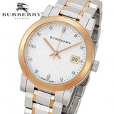 Burberry The City Diamonds White Dial Two Tone Steel Strap Watch for Women - BU9127 Authentic Buy Shop Now