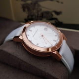 Burberry The City Diamonds White Dial White Leather Strap Watch for Women - BU9130 Authentic Buy Shop Now