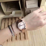 Burberry The City Rose Gold Dial Rose Gold Steel Strap Watch for Women - BU9135 Authentic Buy Shop Now