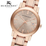 Burberry The City Rose Gold Dial Rose Gold Steel Strap Watch for Women - BU9135 Authentic Buy Shop Now