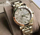 Burberry The City Gold Dial Gold Steel Strap Watch for Women - BU9145 Authentic Buy Shop Now