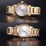 Burberry Heritage White Dial Gold Steel Strap Watch for Women - BU9203 Authentic Buy Shop Now
