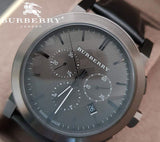 Burberry The City Black Dial Black Leather Strap Watch for Men - BU9364 Authentic Buy Shop Now