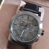 Burberry The City Black Dial Black Leather Strap Watch for Men - BU9364 Authentic Buy Shop Now