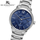 Burberry The Classic Blue Dial Silver Steel Strap Watch for Men - BU10007 Authentic Buy Shop Now
